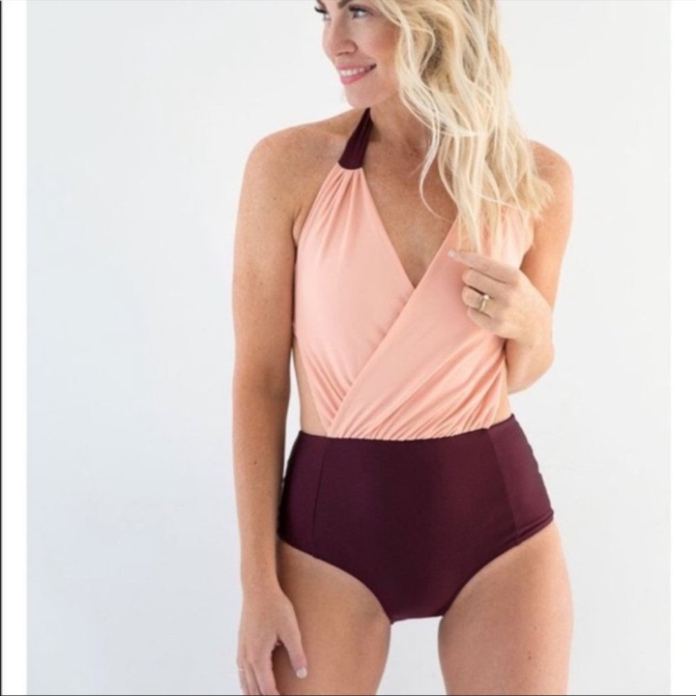 Raising Wild two toned One Piece Swimsuit Size XL